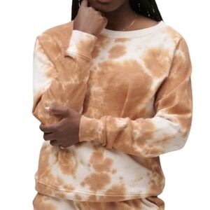 Mate The Label Copper Tie Dye Crewneck Sweatshirt 100% Organic Cotton
